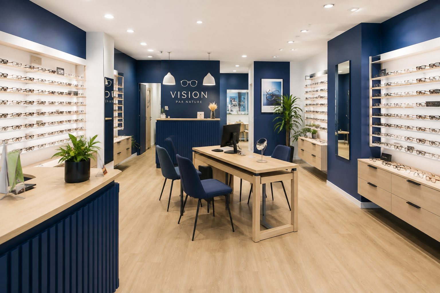 Magasin d'optique entretenu